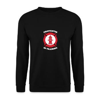 Pompier pompier - Sweat-shirt Unisexe - noir - Devant - Alina (178cm) & Michal (187cm)