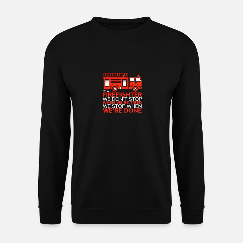 Pompier pompier - Sweat-shirt Unisexe - noir