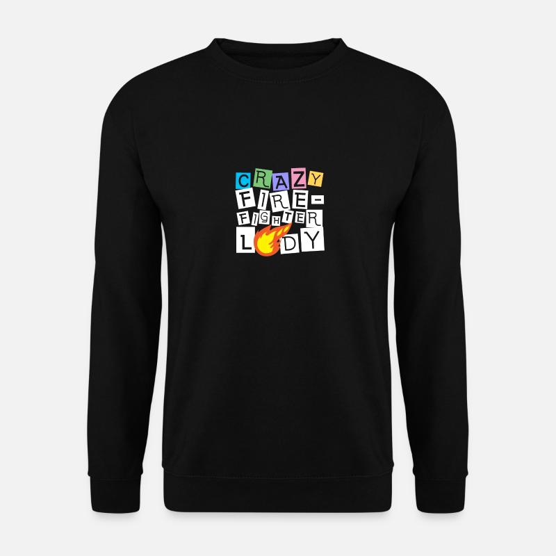 Feuerwehr Feuerwehrmann Feuerwehrfrau - Unisex Pullover - Schwarz
