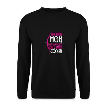 Archer Tir à l’arc Flèche et Arc - Sweat-shirt Unisexe - noir - Devant - Alina (178cm) & Michal (187cm)