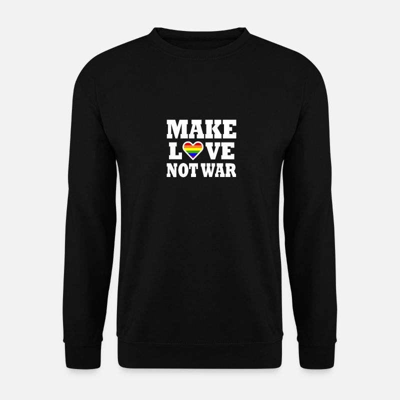 Make love not war - Unisex Sweatshirt - black