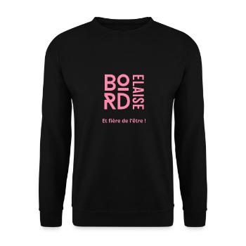 Bordelaise - Sweat-shirt Unisexe - noir - Devant - Alina (178cm) & Michal (187cm)