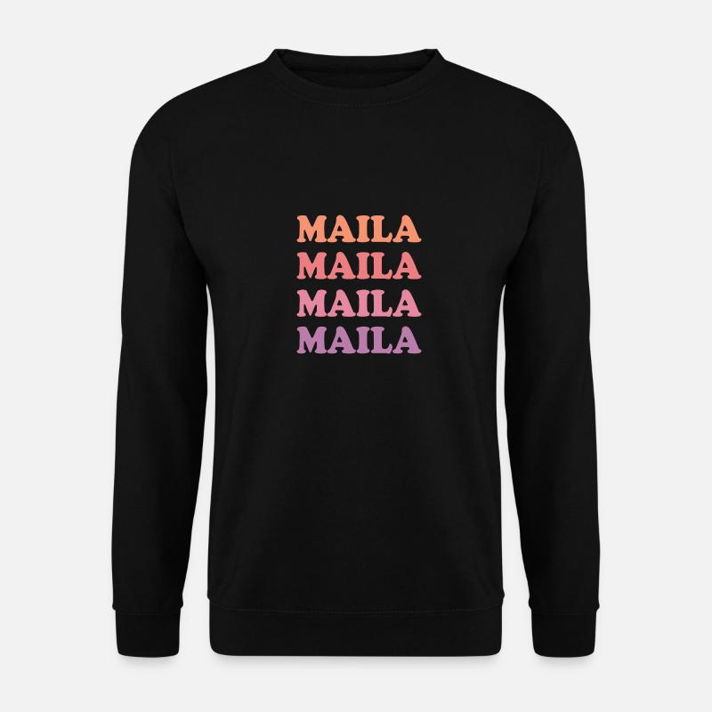 Name Maila - Unisex Pullover - Schwarz