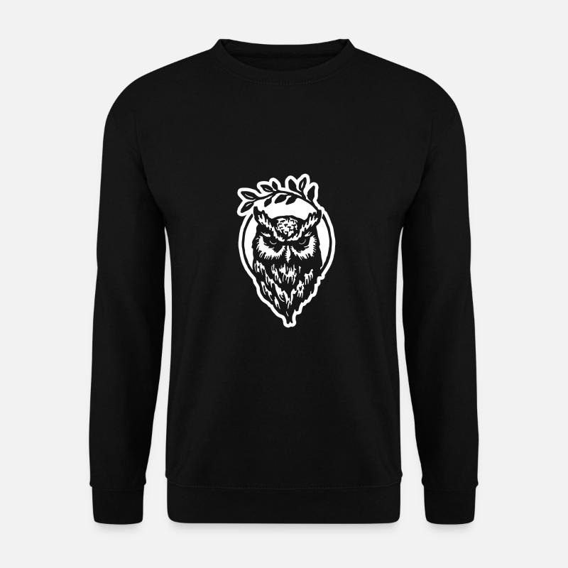 Owl - Unisex Sweatshirt - black