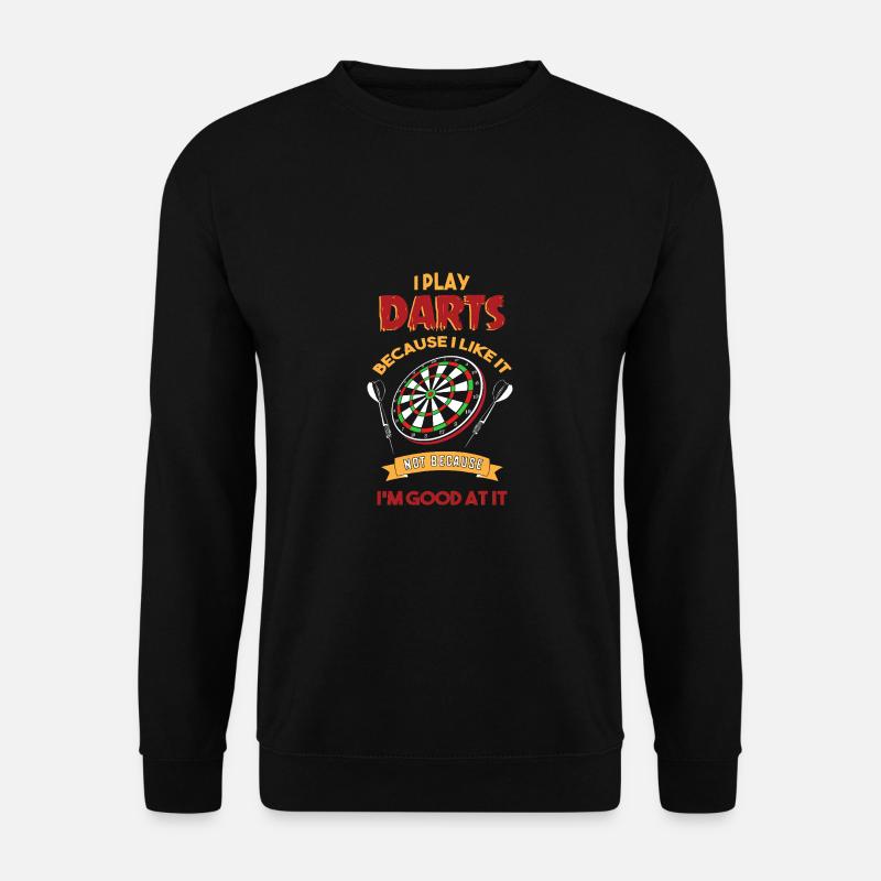 Dart Dartboard Dartpfeil - Unisex Sweatshirt - black