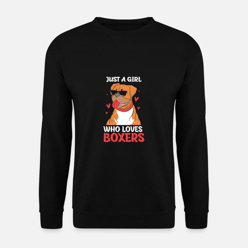 Chien Boxer - Sweat-shirt Unisexe - noir