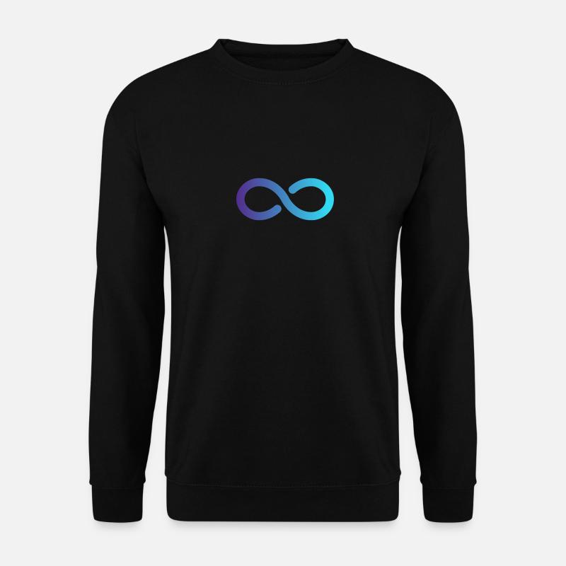 Unendlich Unendlichkeit Zeichen Symbol Weltraum - Unisex Pullover - Schwarz