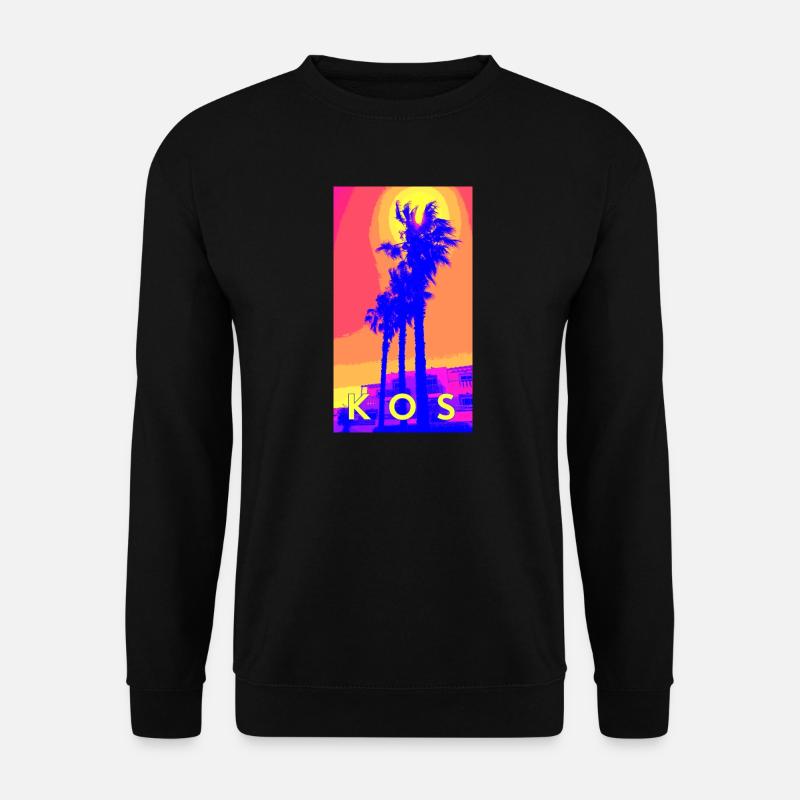 3 palm trees on Kos - Unisex Sweatshirt - black