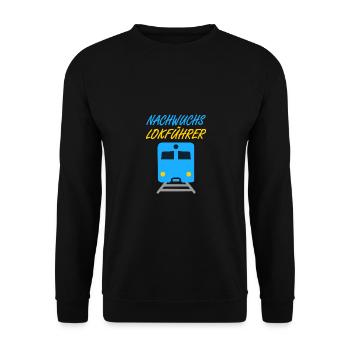 Cadeau enfant bébé conducteur de train progéniture - Sweat-shirt Unisexe - noir - Devant - Alina (178cm) & Michal (187cm)