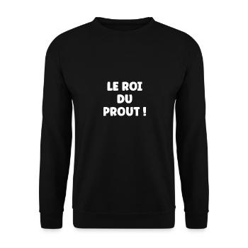 Le roi du prout - Sweat-shirt Unisexe - noir - Devant - Alina (178cm) & Michal (187cm)