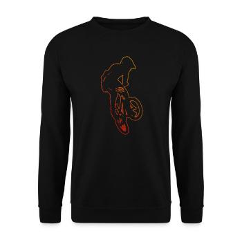 BMX Vélo BMX Garçons BMX Vélo - Sweat-shirt Unisexe - noir - Devant - Alina (178cm) & Michal (187cm)