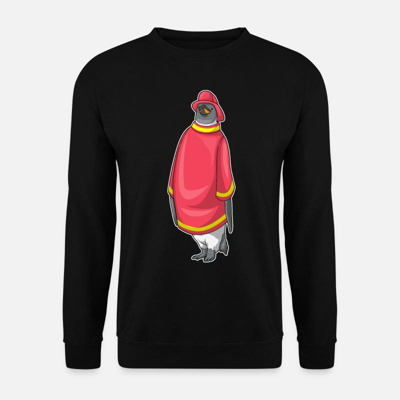 Pompier pingouin Pompier - Sweat-shirt Unisexe - noir