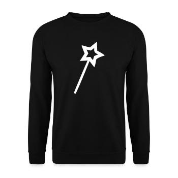 baguette magique - Sweat-shirt Unisexe - noir - Devant - Alina (178cm) & Michal (187cm)