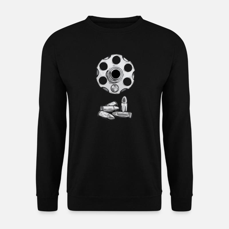 Kugelrevolver Muster - Unisex Pullover - Schwarz