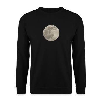 Vollmond Silhouette - Unisex Pullover - Schwarz - Vorne - Alina (178cm) & Michal (187cm)