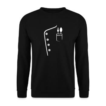 Job Career Earn Money Supervisor - Unisex Sweatshirt - black - Front - Alina (178cm) & Michal (187cm)