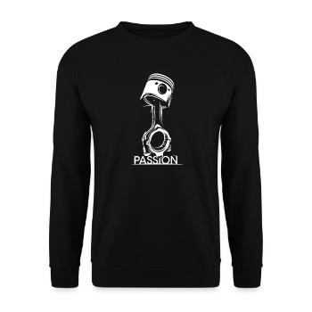 Piston Tuner Passion Auto Racing Motor icône Logo - Sweat-shirt Unisexe - noir - Devant - Alina (178cm) & Michal (187cm)