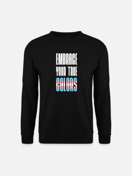 LGBT Pride Month - Umarme dein wahres Gesicht - Unisex Pullover - Schwarz