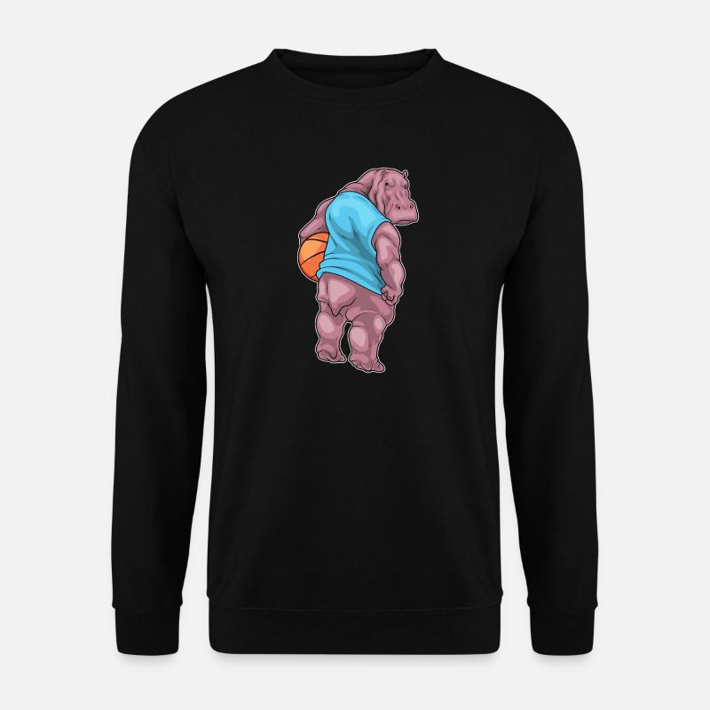 Hippopotame Basketteur Basketteur - Sweat-shirt Unisexe - noir