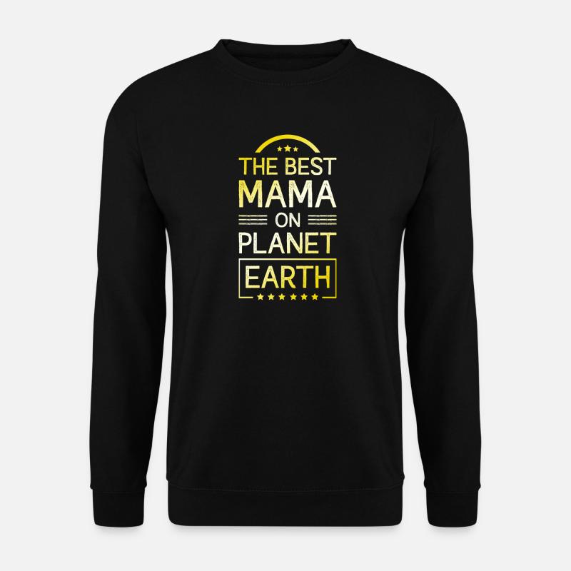 Beste Mama Spruch Mutter Mom - Unisex Pullover - Schwarz