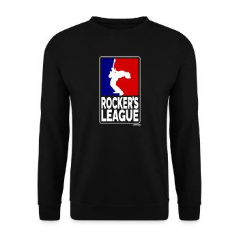 Rockers League, white - Unisex Sweatshirt - black - Front - Alina (178cm) & Michal (187cm)
