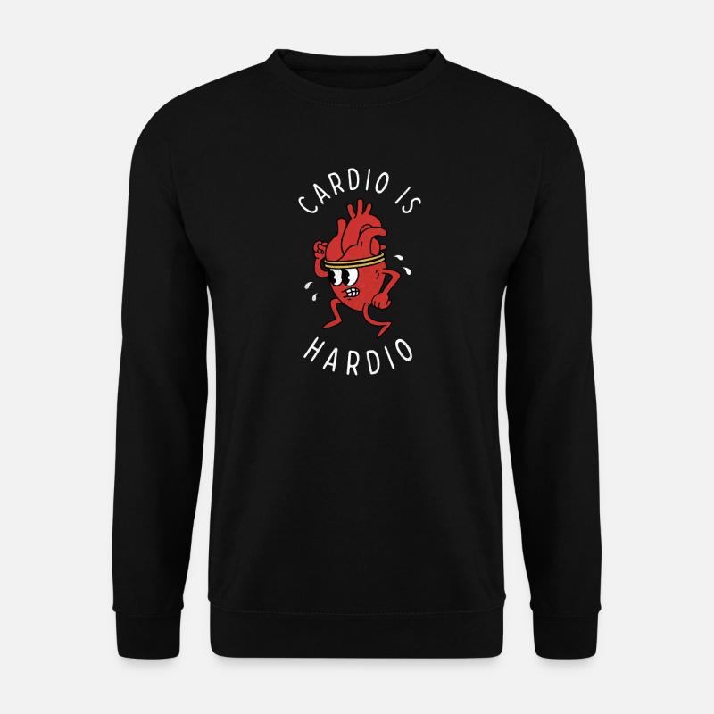 Cardio ist Hardio - Unisex Pullover - Schwarz