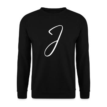 J - Unisex Pullover - Schwarz - Vorne - Alina (178cm) & Michal (187cm)