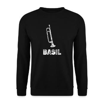 Trumpets Basil - Unisex Sweatshirt - black - Front - Alina (178cm) & Michal (187cm)