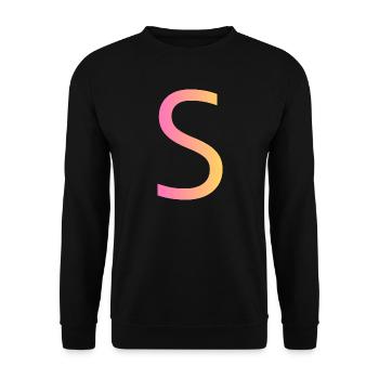 S - Unisex Pullover - Schwarz - Vorne - Alina (178cm) & Michal (187cm)