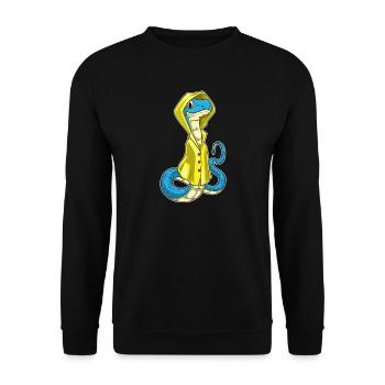 Snake Rain Jacket - Unisex Sweatshirt - black - Front - Alina (178cm) & Michal (187cm)