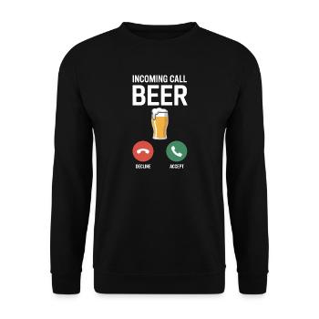 Bier Appel entrant Bière JGA Herren Männerabend - Sweat-shirt Unisexe - noir - Devant - Alina (178cm) & Michal (187cm)