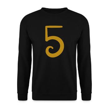 5 - Unisex Sweatshirt - black - Front - Alina (178cm) & Michal (187cm)