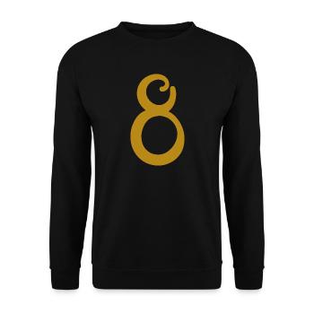 8 - Unisex Sweatshirt - black - Front - Alina (178cm) & Michal (187cm)