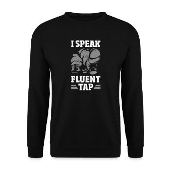 Tap dancers, tap shoes, tap dance - Unisex Sweatshirt - black - Front - Alina (178cm) & Michal (187cm)