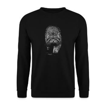 Manul - Unisex Pullover - Schwarz - Vorne - Alina (178cm) & Michal (187cm)