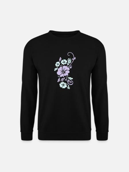 floral - Unisex Sweatshirt - black