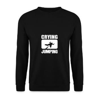 Pleurer sauter cadeau touristique - Sweat-shirt Unisexe - noir - Devant - Alina (178cm) & Michal (187cm)