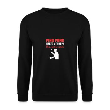Nicht so viel Joker oder Komiker Geschenk - Unisex Pullover - Schwarz - Vorne - Alina (178cm) & Michal (187cm)