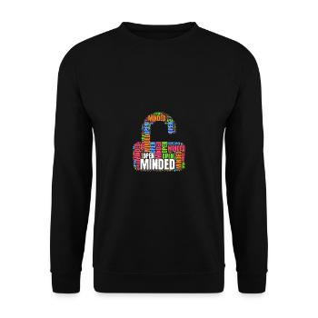 Inspirierend sparen Sie ein herrliches Wasserzitat - Unisex Pullover - Schwarz - Vorne - Alina (178cm) & Michal (187cm)