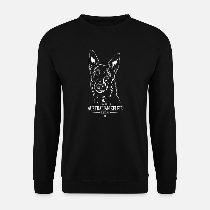 Kelpie australien maman chien chien wilsigns - Sweat-shirt Unisexe - noir