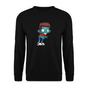 zombie - Unisex Sweatshirt - black - Front - Alina (178cm) & Michal (187cm)