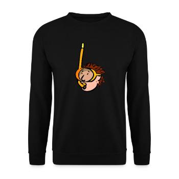 snorkeler. Gift - Unisex Sweatshirt - black - Front - Alina (178cm) & Michal (187cm)