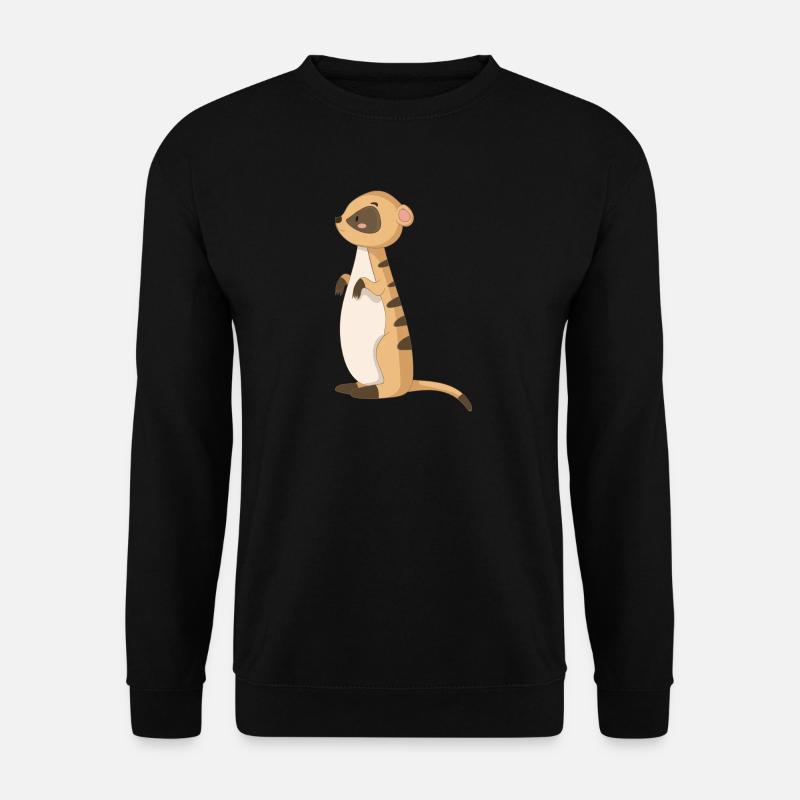 Manguste Erdmännchen - Unisex Pullover - Schwarz