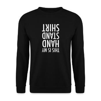 Tenue de gymnastique de yoga - Sweat-shirt Unisexe - noir - Devant - Alina (178cm) & Michal (187cm)