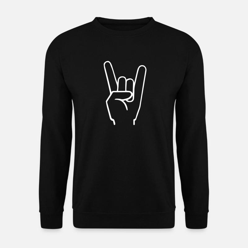Heavy Metal Fingers - Unisex Pullover - Schwarz