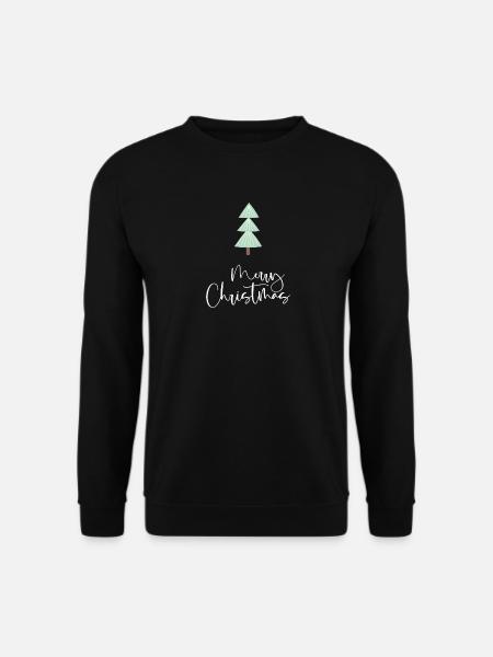 Merry Christmas Baum Clean - Unisex Pullover - Schwarz