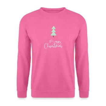 Merry Christmas Baum Clean - Unisex Pullover - Pink - Vorne