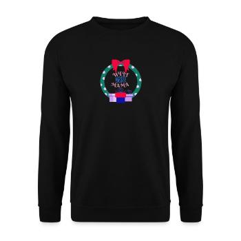 Welt beste Mama Weihnachten Last Minute Geschenk - Unisex Pullover - Schwarz - Vorne - Alina (178cm) & Michal (187cm)