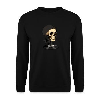 Skull Rapper - Unisex Sweatshirt - black - Front - Alina (178cm) & Michal (187cm)