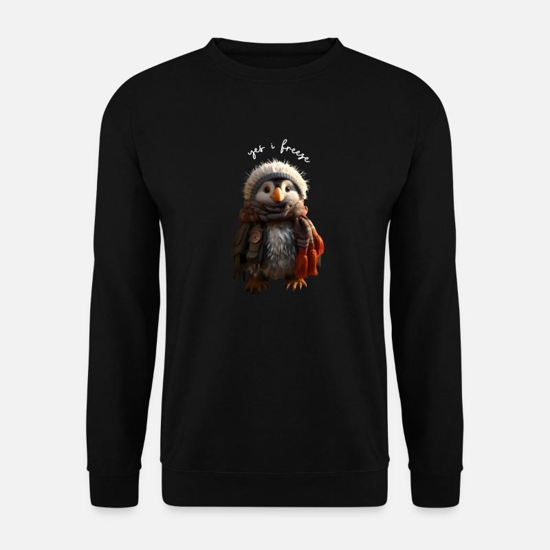 yes i freeze - Unisex Pullover - Schwarz